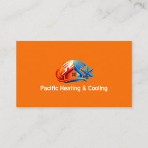 HVAC Heating and Cooling Business Card