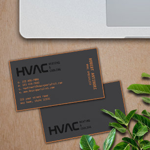 HVAC Heating and Cooling Specialists Business Card
