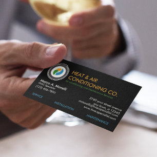 HVAC Heating and Cooling Specialists Business Card