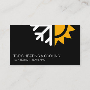 HVAC Heating & Cooling , Air Conditioning Business Card