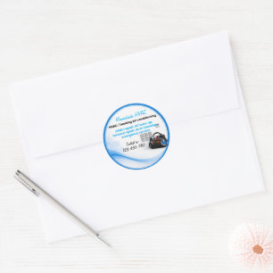 HVAC Heating Cooling Classic Round Sticker