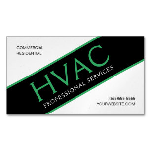 HVAC Heating & Cooling Professional Magnetic Business Card