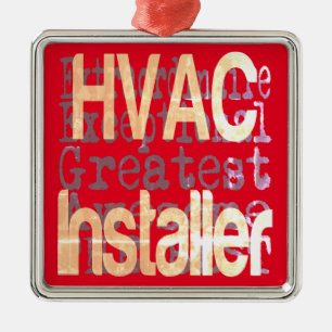 HVAC Installer Extraordinaire Metal Tree Decoration