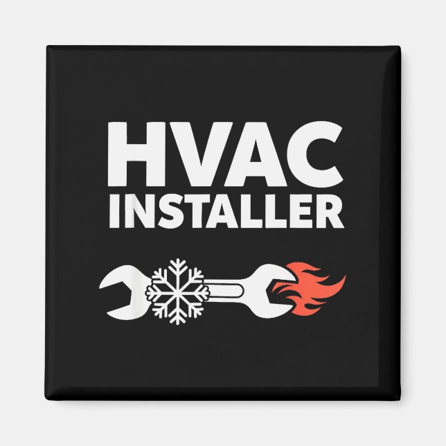 Hvac Installer Funny Hvac Tech Technician Father D Magnet (Front)