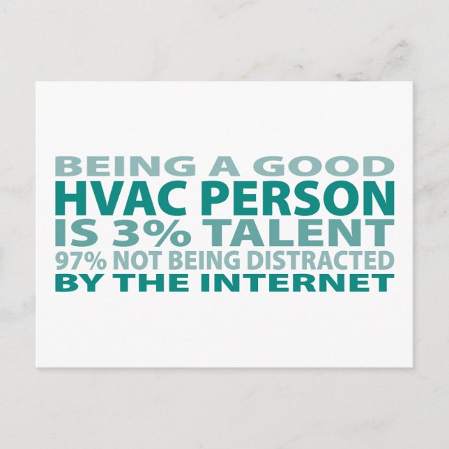 HVAC Person 3% Talent Postcard (Front)