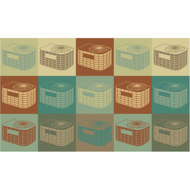 HVAC Pop Art Photo Sculpture Decoration (Front)