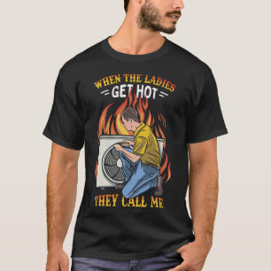 HVAC Repair Technician Art For Contractors T-Shirt