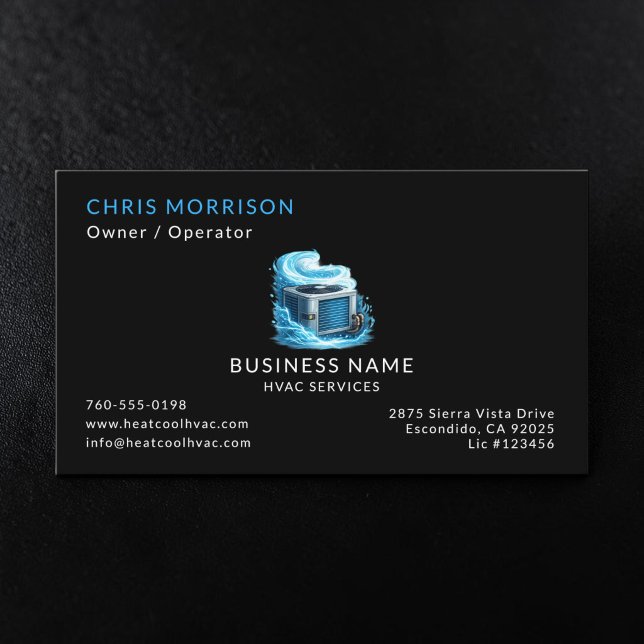HVAC Services Business Card (Creator Uploaded)