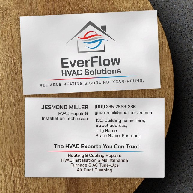 HVAC Services  Business Card (Creator Uploaded)