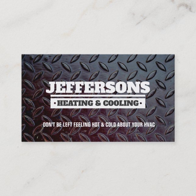 HVAC Slogans Business Cards (Front)