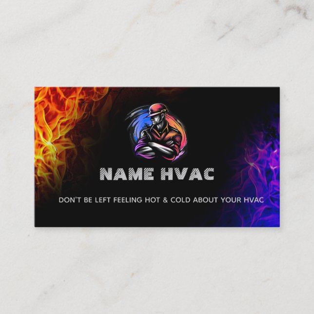 HVAC Slogans Business Cards (Front)