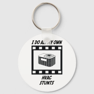 HVAC Stunts Key Ring