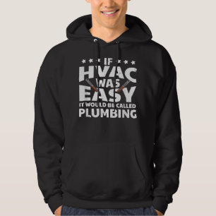 HVAC Teachnician Vintage Plumber Hero Operator Hoodie