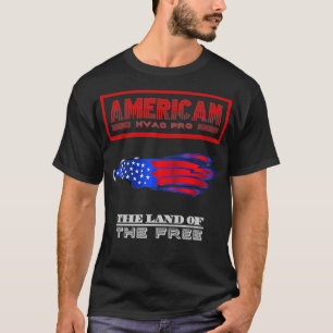 HVAC Tech  American Pride Eagle USA Mechanic Tee H