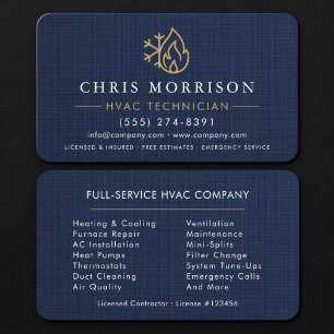 HVAC Tech Business Card