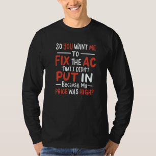 HVAC Tech Mechanical Engineer T-Shirt