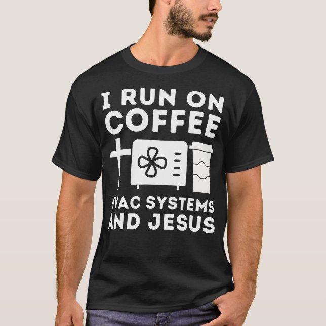 HVAC Technician Air Conditioner Repairing - Coffee T-Shirt (Front)