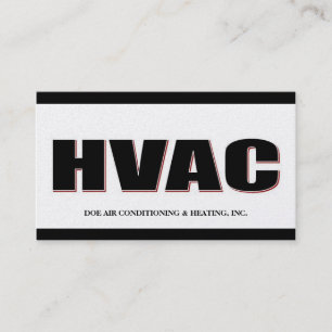HVAC Technician Bold Gold Business Card
