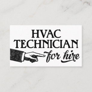 HVAC Technician Business Cards - Cool Vintage