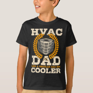 HVAC Technician Dad  On Back Of Clothing  T-Shirt