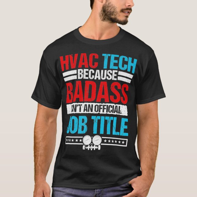 HVAC Technician Gifts Design On Back Of Clothing P T-Shirt (Front)
