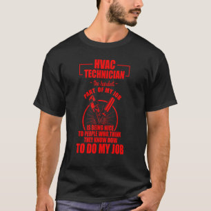 Hvac Technician Hardest Funny Hvac Tech 2 T-Shirt