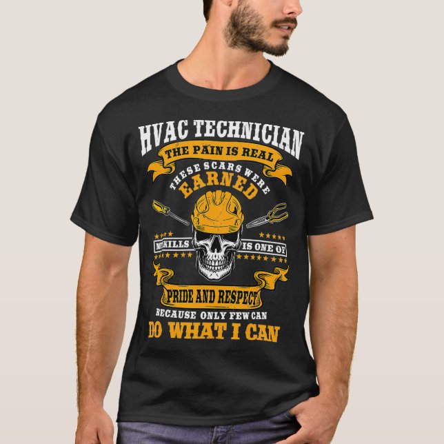 HVAC Technician Heating Ventilation Air Conditioni T-Shirt (Front)