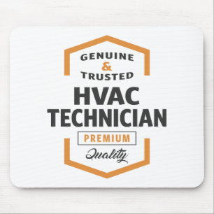 HVAC Technician Logo Gifts. Mouse Mat