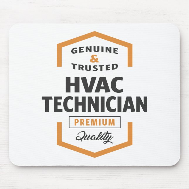 HVAC Technician Logo Gifts. Mouse Mat (Front)