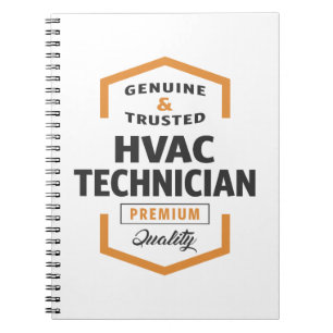 HVAC Technician Logo Gifts. Notebook