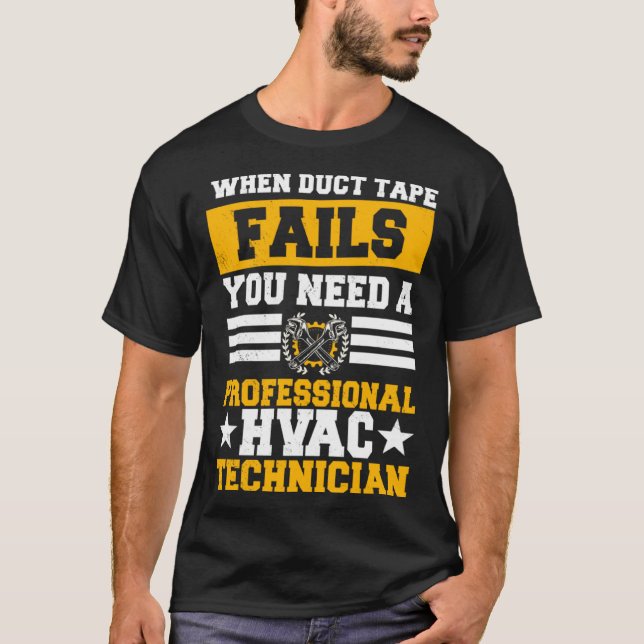 HVAC Technician Service HVACR Tech Installer Work  T-Shirt (Front)