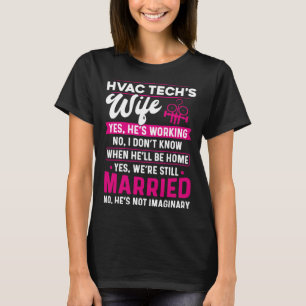 HVAC Technician Tech Wife Vintage Hvac Tech s Wife T-Shirt