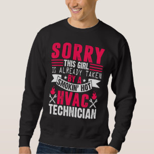 Hvac Technician Wife Mechanic Service Hvacr Tech I Sweatshirt