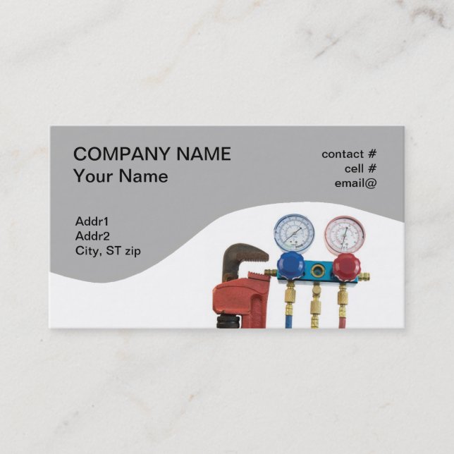 HVAC tools Business Card (Front)