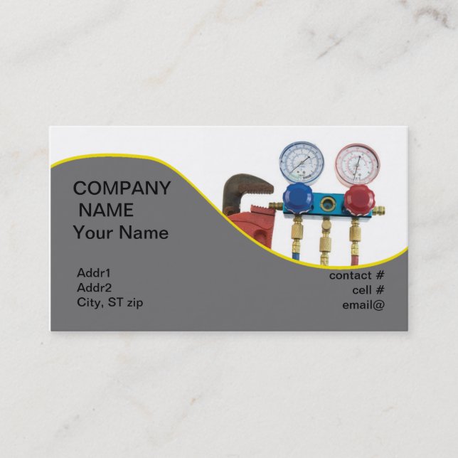 HVAC tools Business Card (Front)