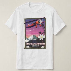 Hvannadalshnkur Iceland travel poster. T-Shirt