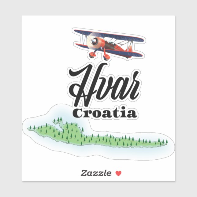 Hvar Croatia map (Sheet)