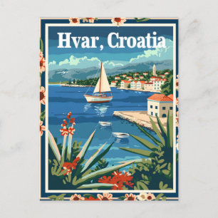 Hvar Croatia Postcard