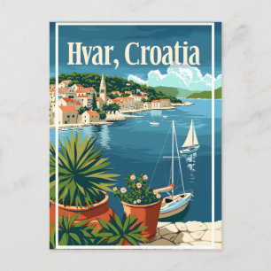 Hvar Croatia Postcard