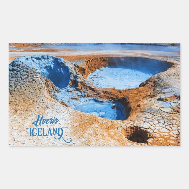 Hverir, Iceland Rectangular Sticker (Front)