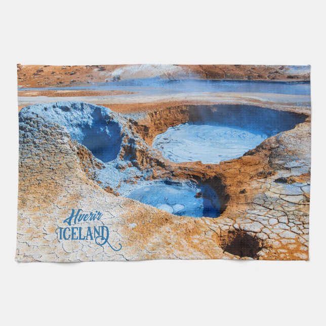 Hverir, Iceland Tea Towel (Horizontal)