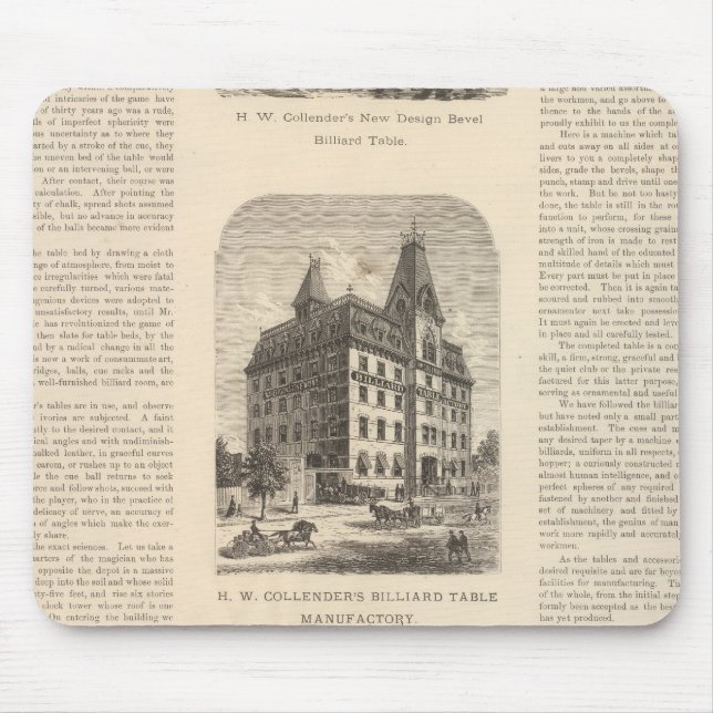 HW Collender B Kreischer and Son Mouse Mat (Front)