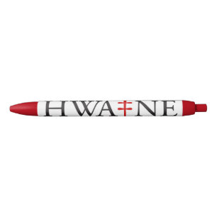 HWA-NE logo pen for events, red and white 6/25
