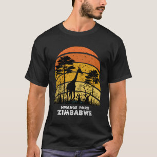 Hwange Park Zimbabwe Safari National Park Game Res T-Shirt