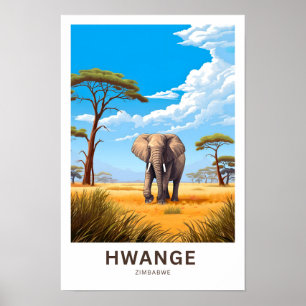 Hwange Zimbabwe Travel Print