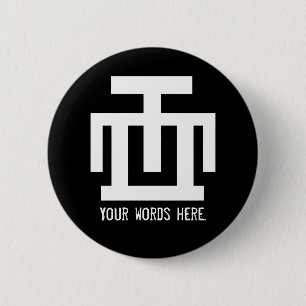 HWE MU DUA   Symbol of Examination Quality Control 6 Cm Round Badge