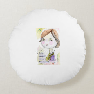 HWJ Throw Kindness Round Throw Pillow