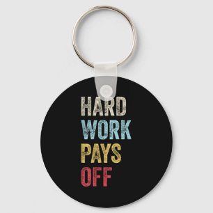 Hwpo Gym Workout Motivational Quote Hard Work Pays Key Ring