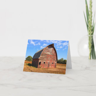 Hwy 15 Red Barn note card/greeting card