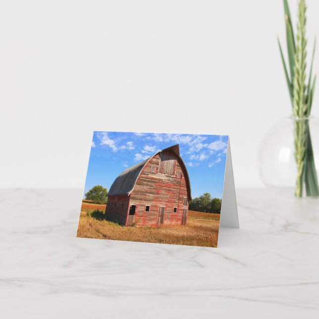 Hwy 15 Red Barn note card/greeting card (Front)